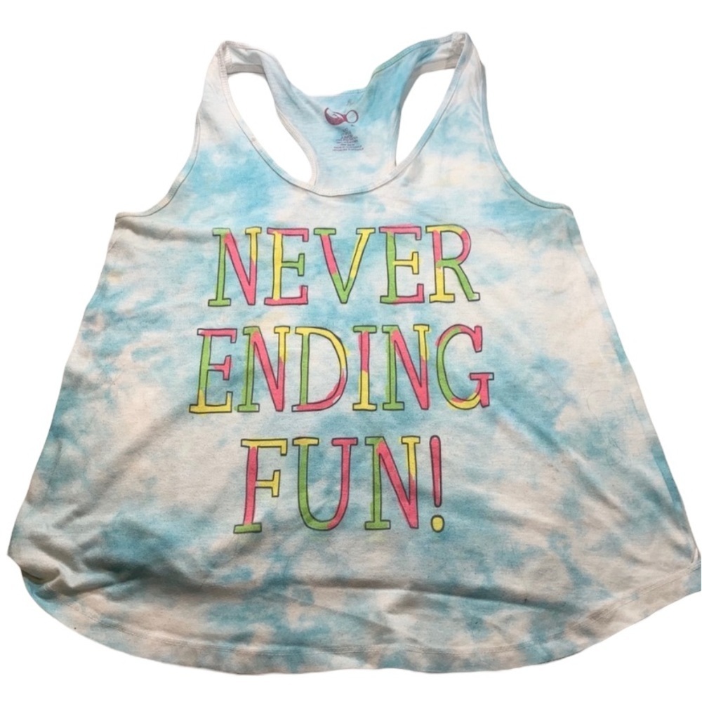 OP | Tie Dye Tank Top Neon Vintage NEVER Ending 90’s 80’s